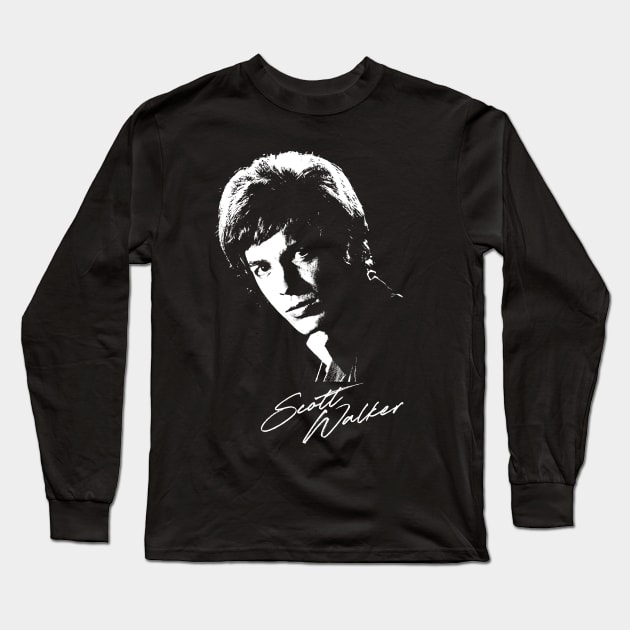 Scott Walker |||| Retro Fan Design Long Sleeve T-Shirt by CultOfRomance